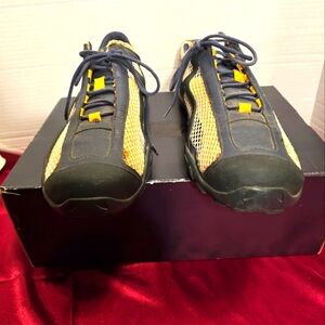 SEBAGO MEN'S WAVE RARE MESH RUNNING SHOES BLACK/GOLD SIZE 11